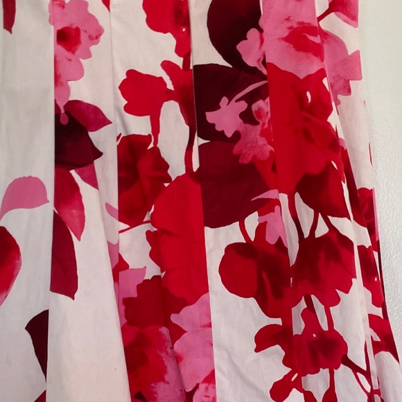 Nine West Red and Pink Floral Fit and Flare Dress Size 2 π·πΊπ· - Picture 7 of 13